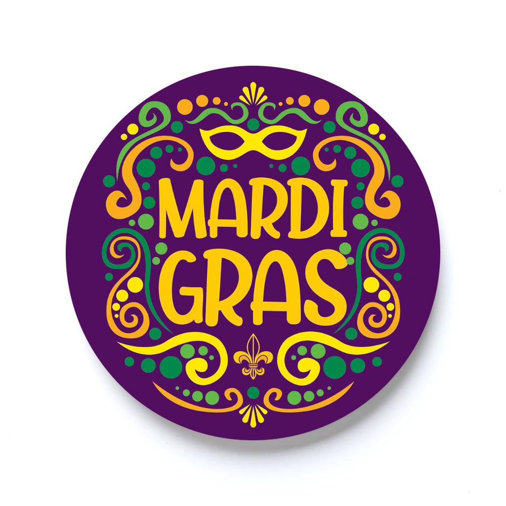 Mardi Gras Decorative Pattern | 2.65x2.65