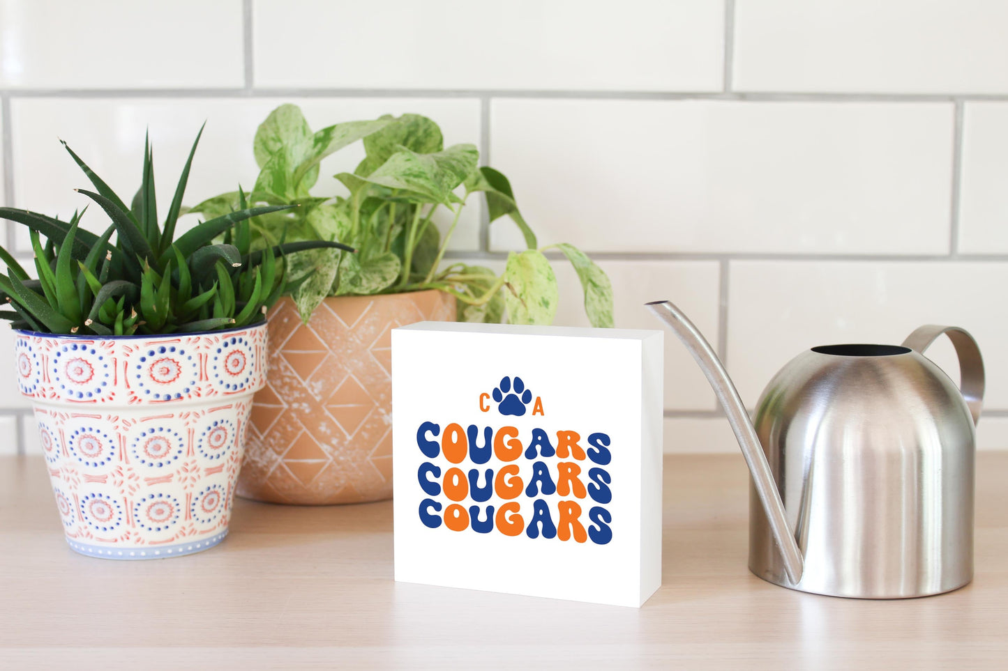 Clairmont & Co Game Day Wave Cougars | 5x5