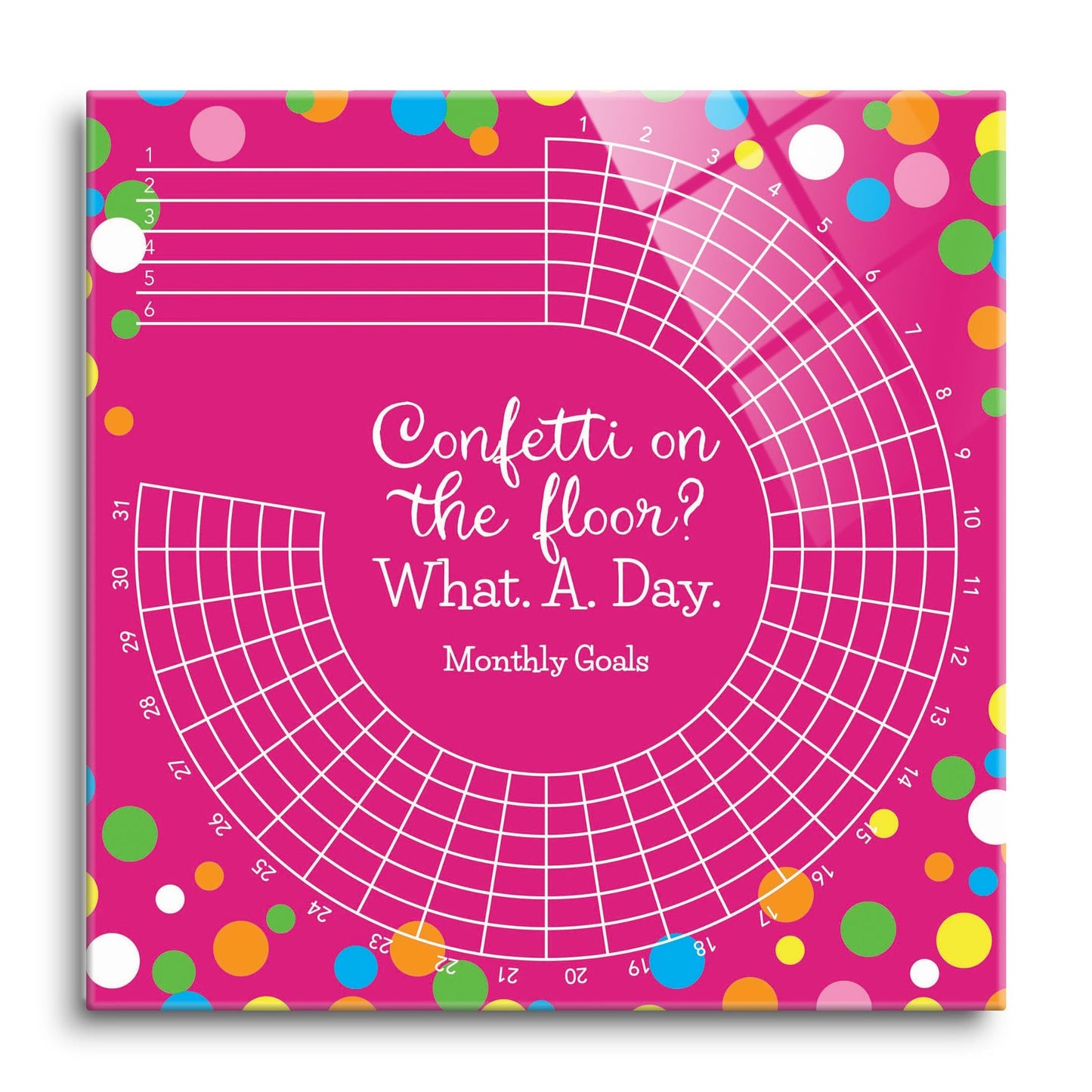 Pink Confetti Habit Tracker | 12x12