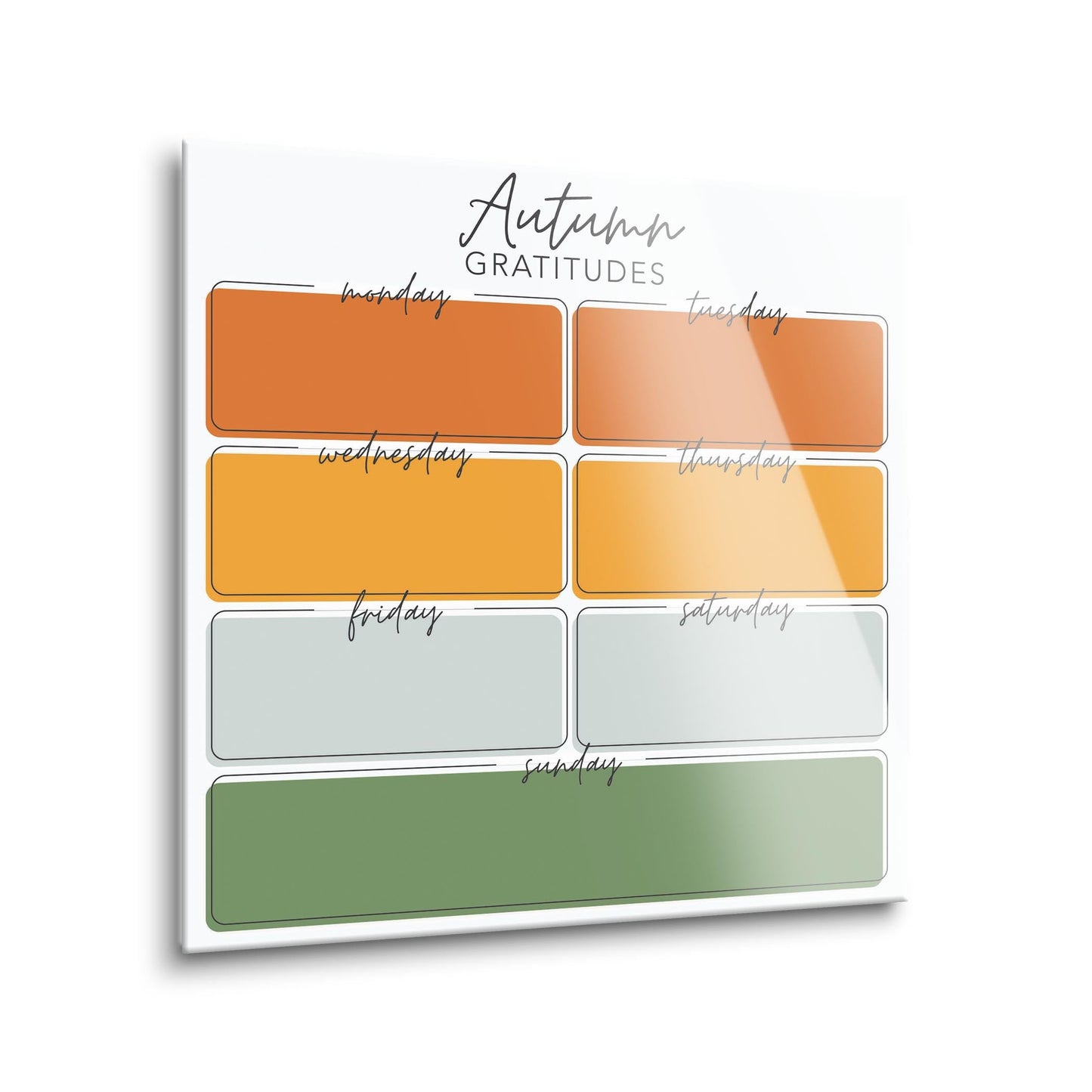 Autumn Gratitudes Simple Colorful Boxes | 12x12
