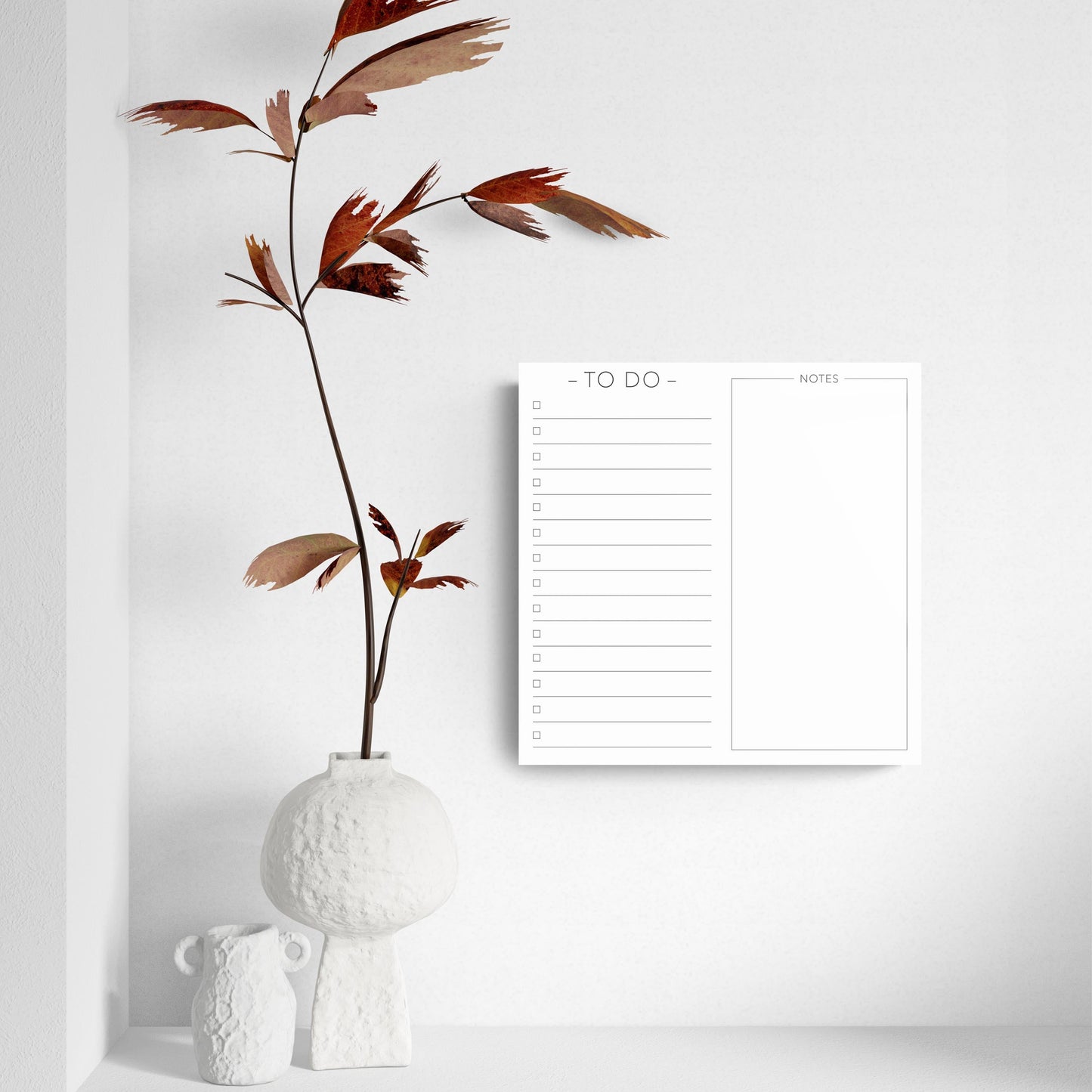 Minimalistic To Do on White | 8x8
