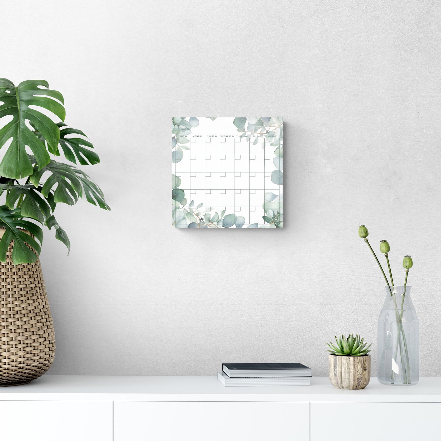 Minimalistic Eucalyptus Calendar | 12x12