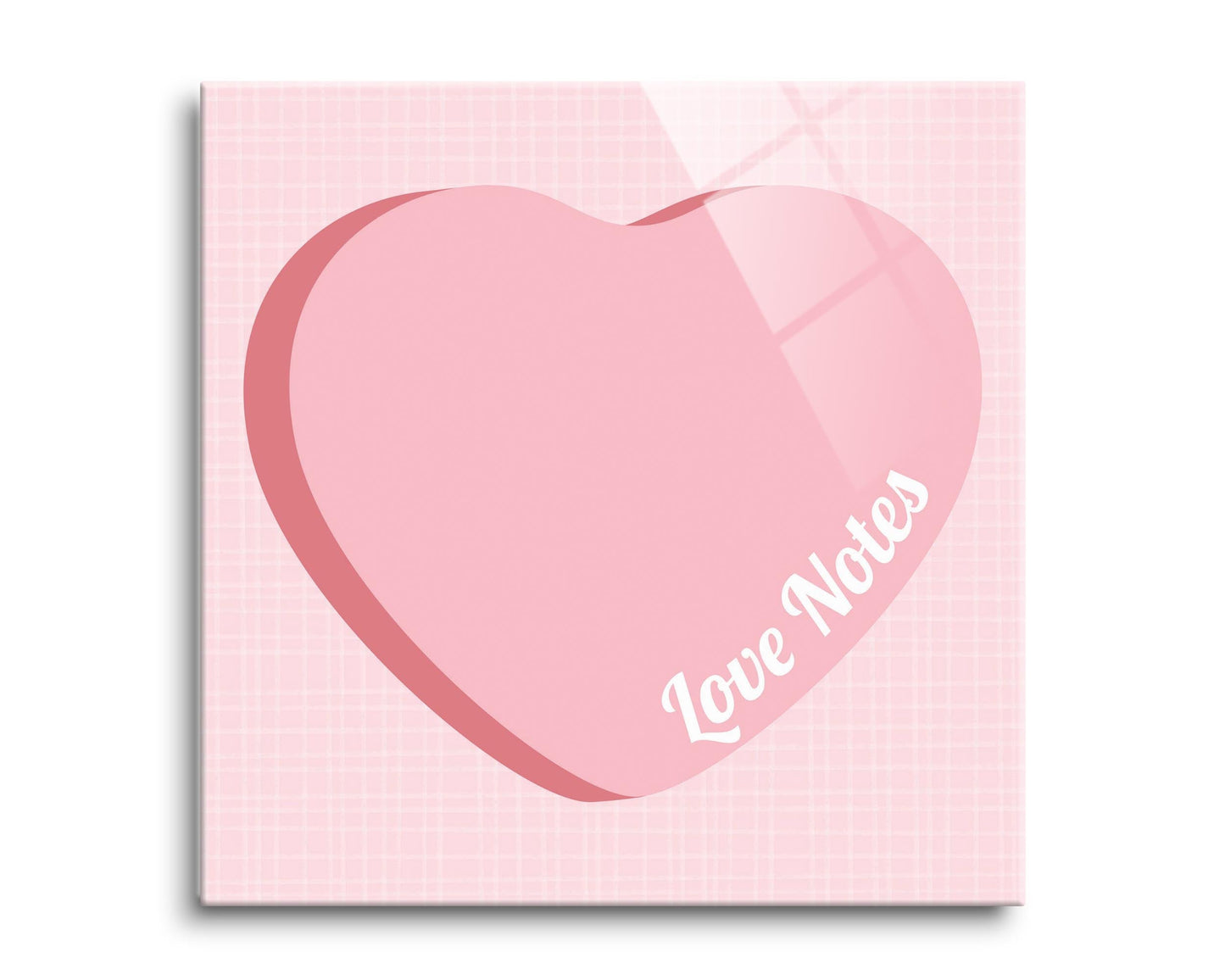 Valentine's Tracker Pink Heart Love Notes | 8x8
