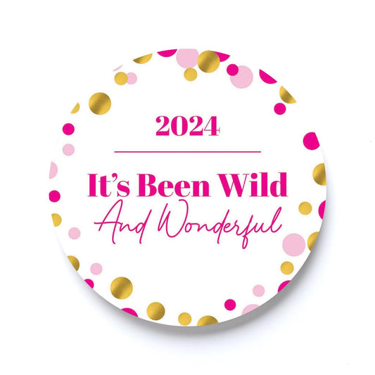 Graduation 2024 It's Been Wild Pink Confetti | 2.65x2.65