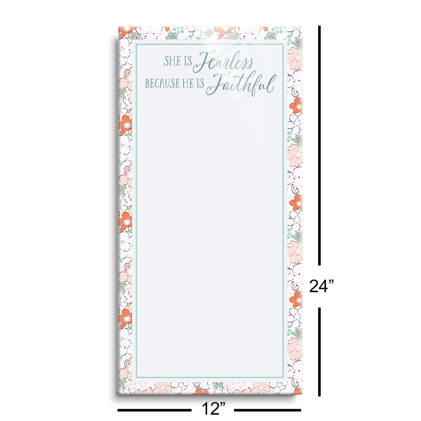 Clairmont & Co Faith She Is Fearless Notes | 12x24