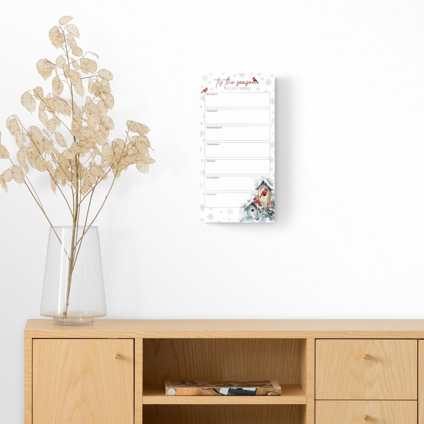 Classic Cardinals Menu Board | 8x16