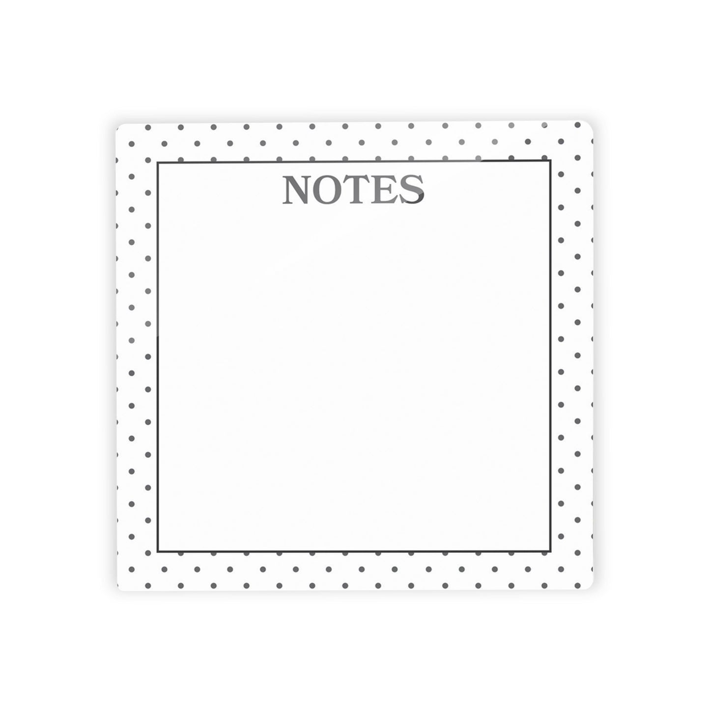 Black & White Pattern Notes Polka Dots | 4x4