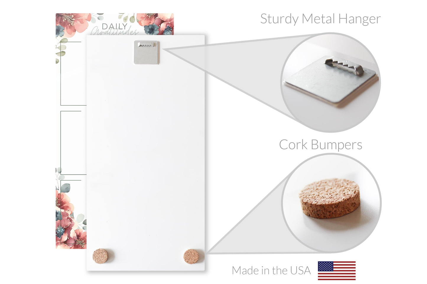 Floral Daily Gratitudes Message Board | 12x24