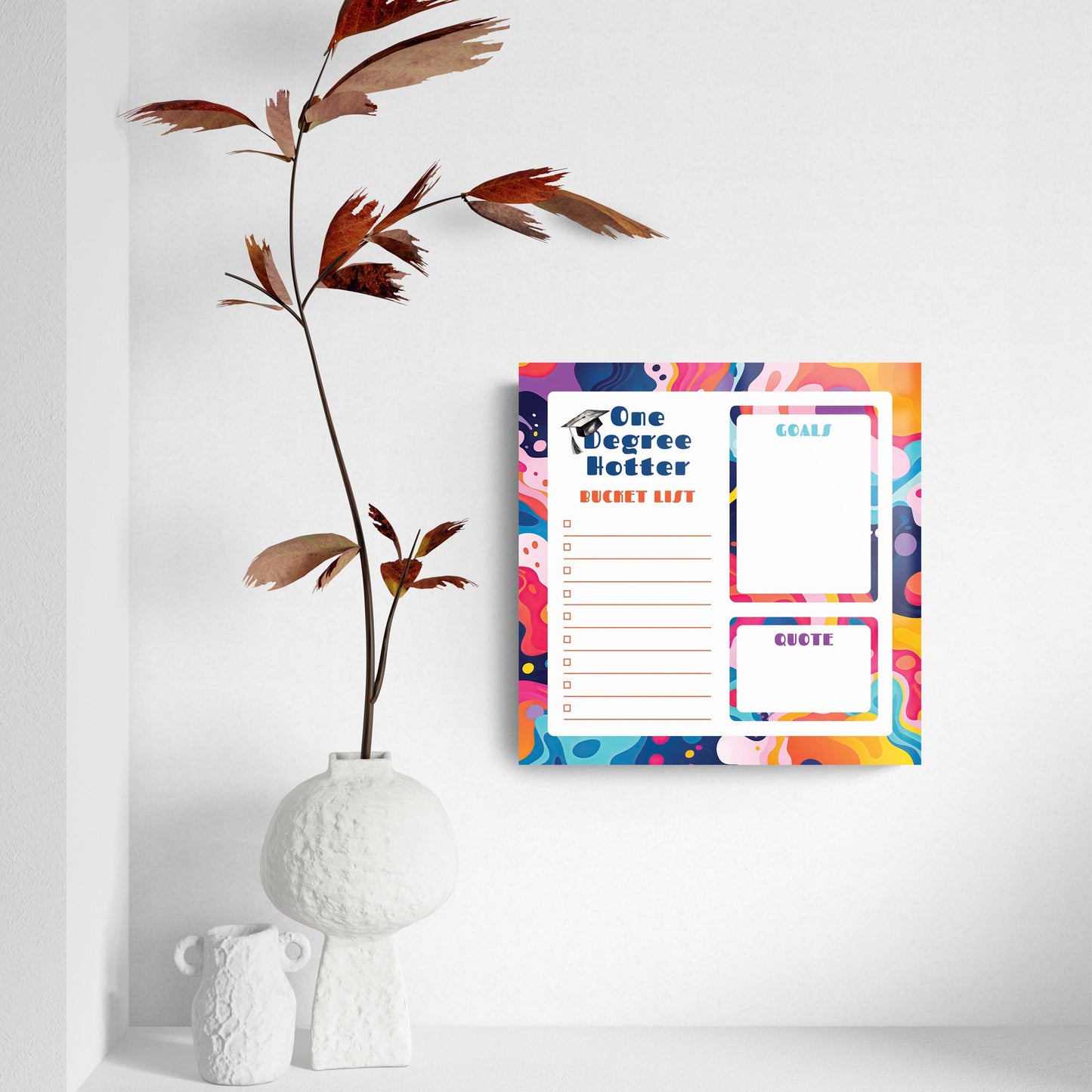 Graduation Tracker Abstract Fluid Degree Hotter | 8x8