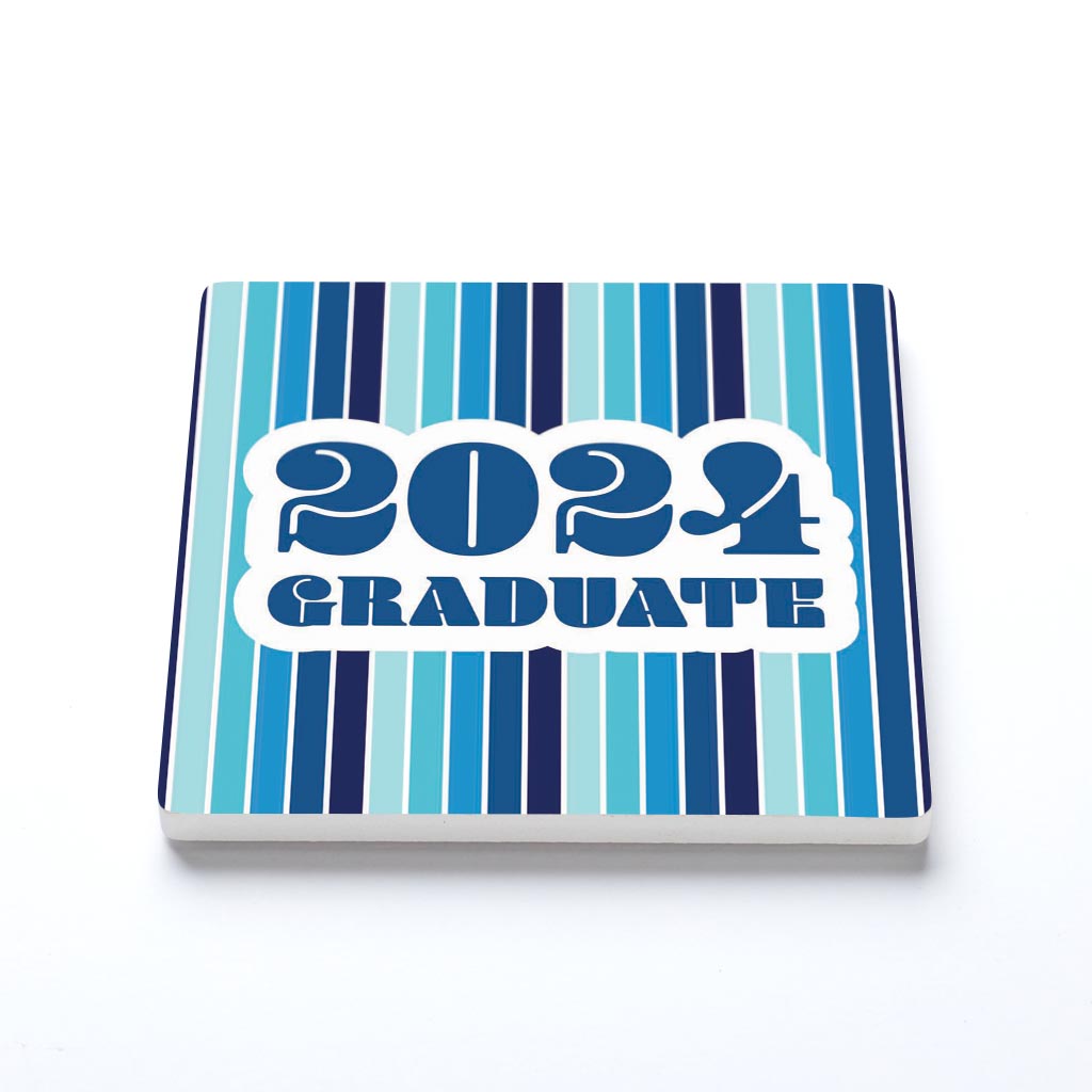 Graduation 2024 Graduate Navy Stripe | 4x4