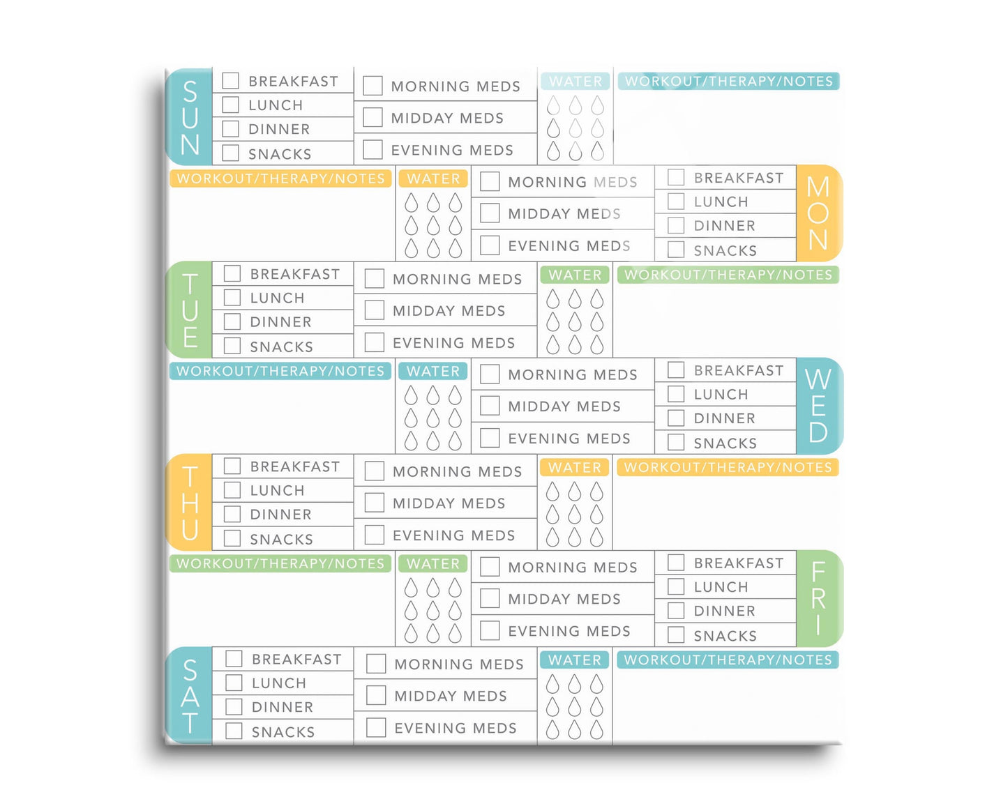Simple Nursing Health Tracker | 8x8