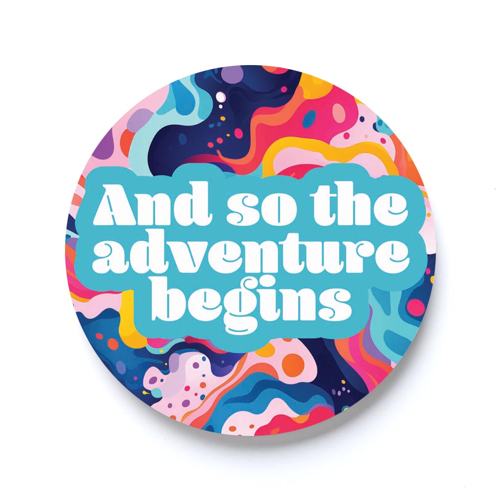 Graduation 2024 Adventure Begins Abstract Fluid | 2.65x2.65