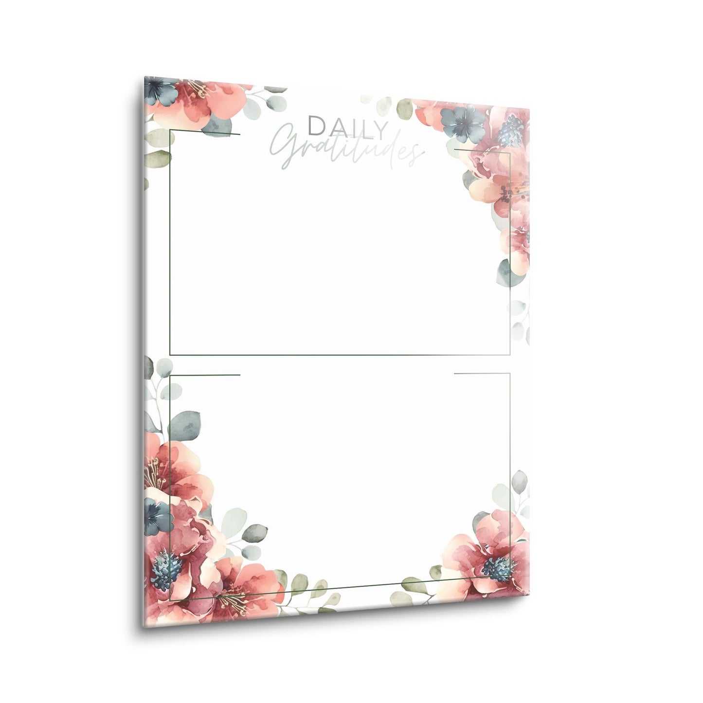 Floral Daily Gratitudes Message Board | 12x16