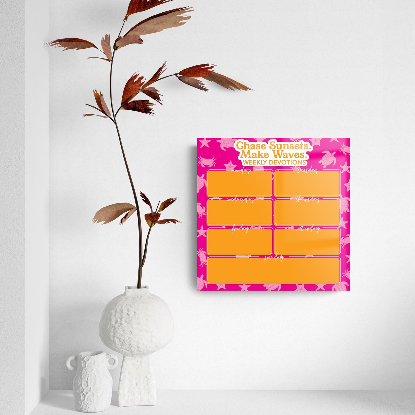 Coastal Chase Sunsets Make Waves Weekly Devotions | 8x8