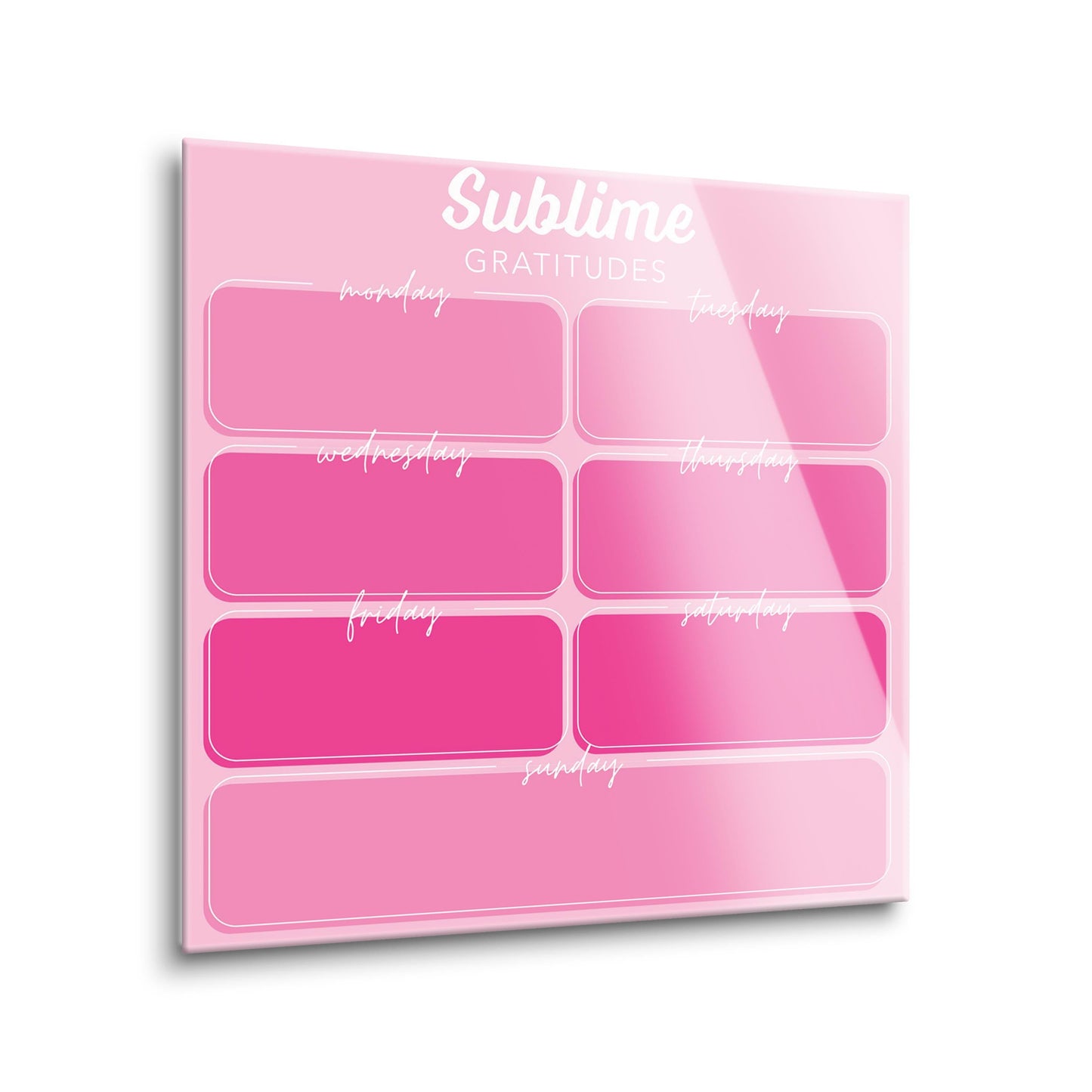 Pink Dream Gradient Sublime Gratitudes | 8x8