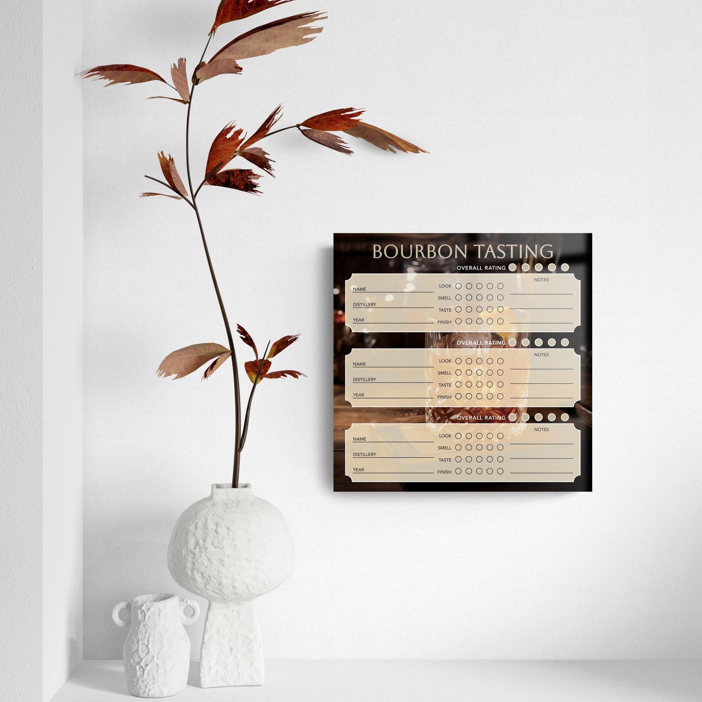 Bourbon Tasting Tracker | 8x8