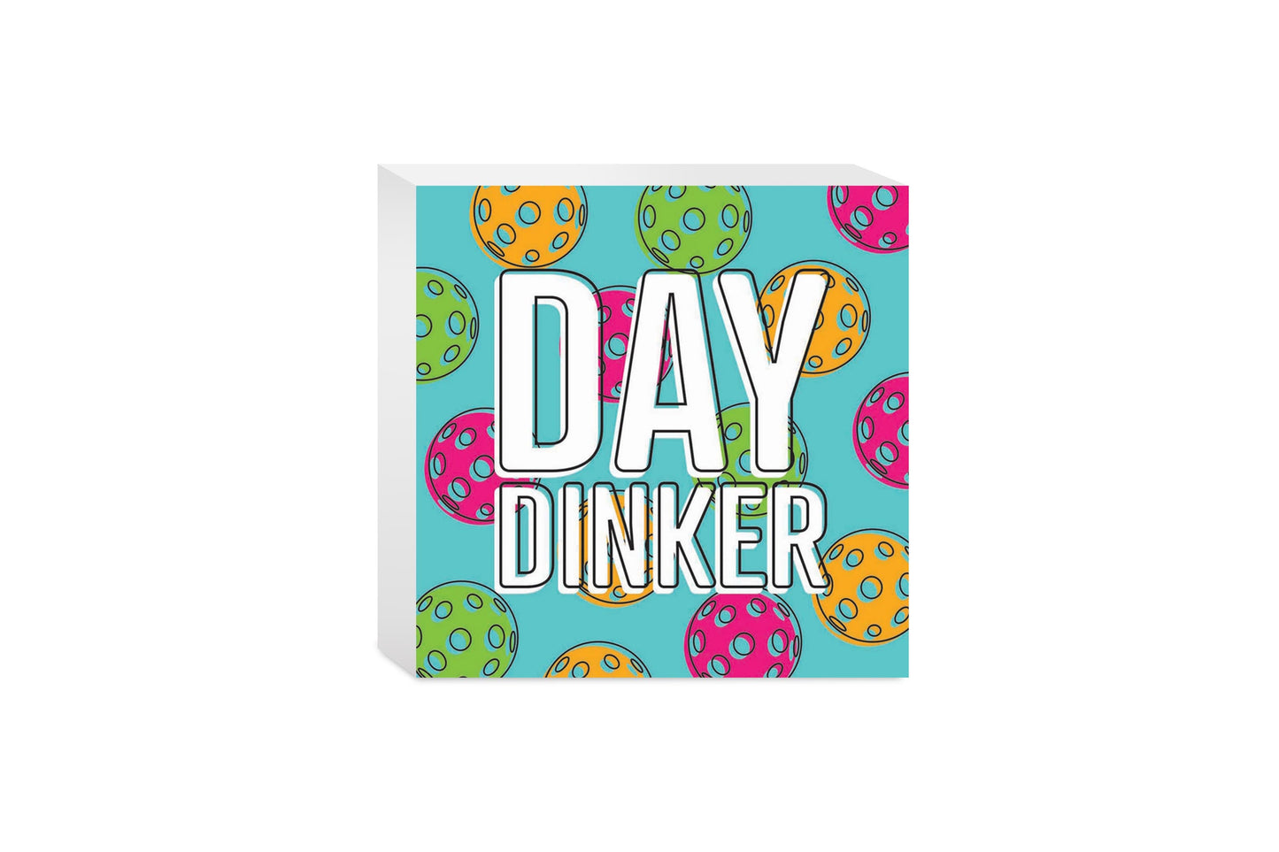 Neon Pickleball Day Dinker Blue | 5x5