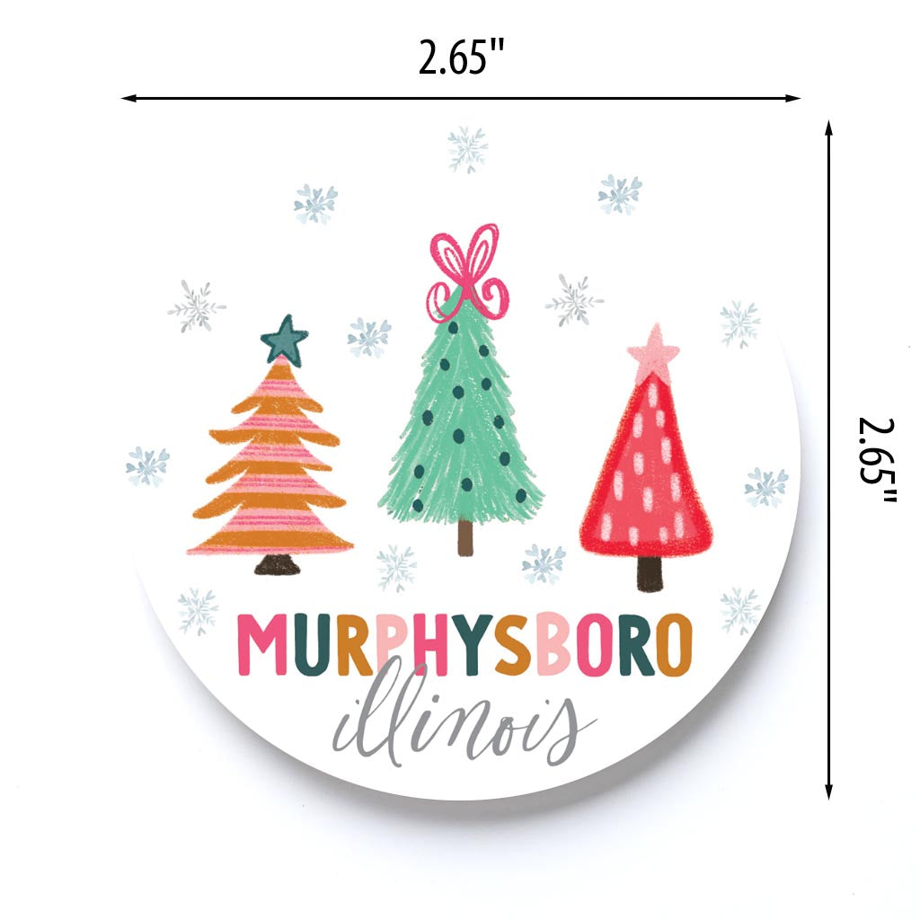Car Coaster Love Local Whimsy Wonderland Bright  | 2.65x2.65