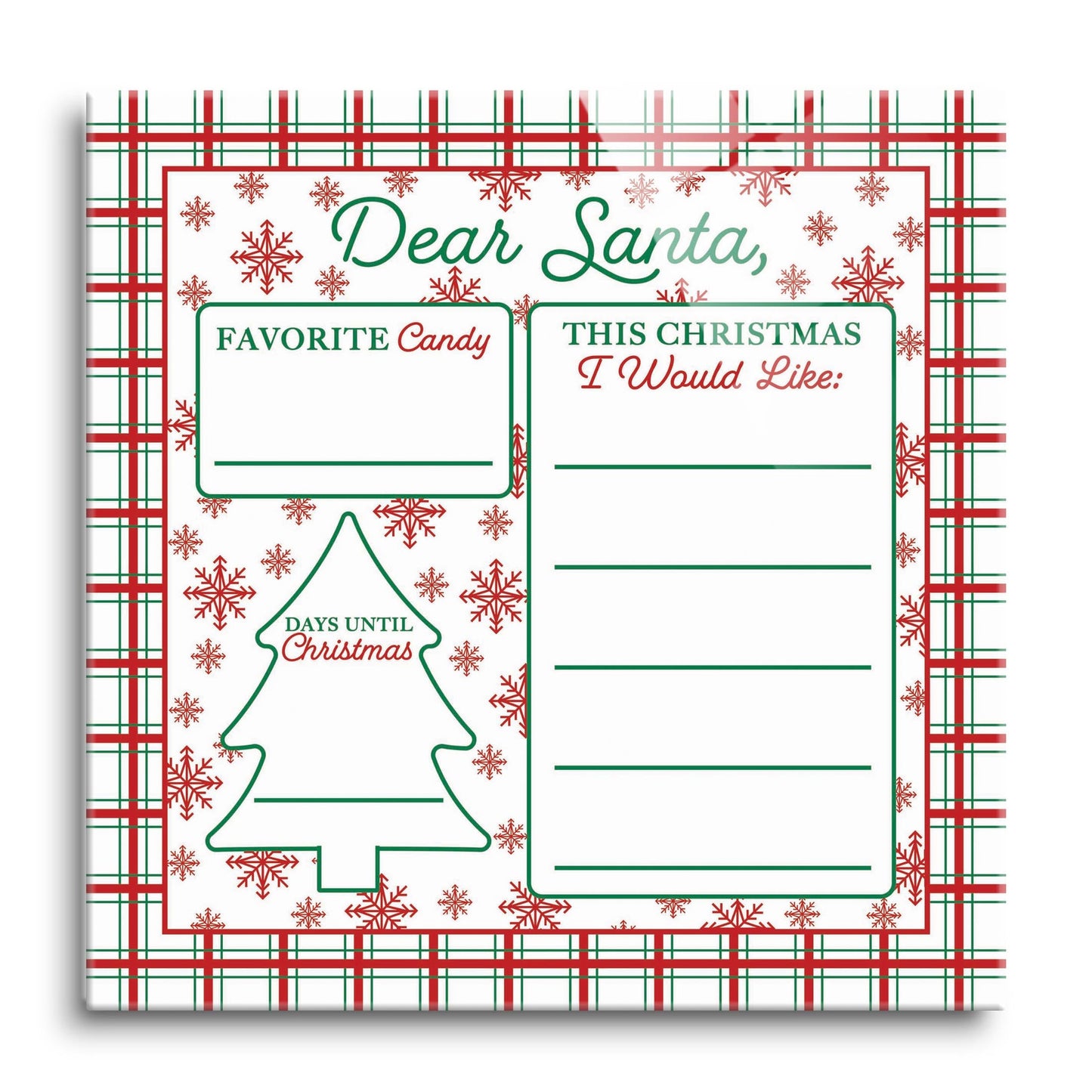 Classy Christmas Dear Santa | 12x12