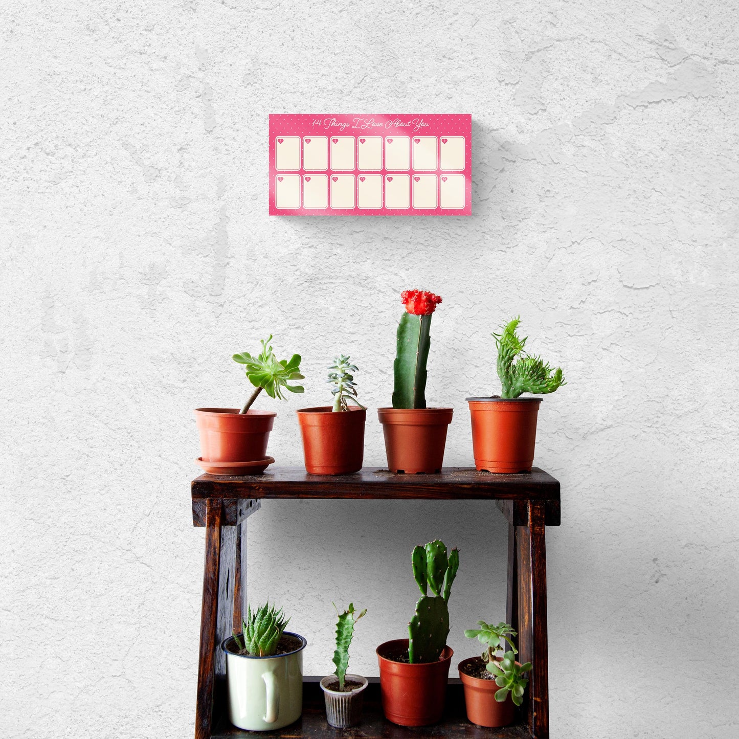 Valentine's Tracker 14 Things I Love About You | 16x8