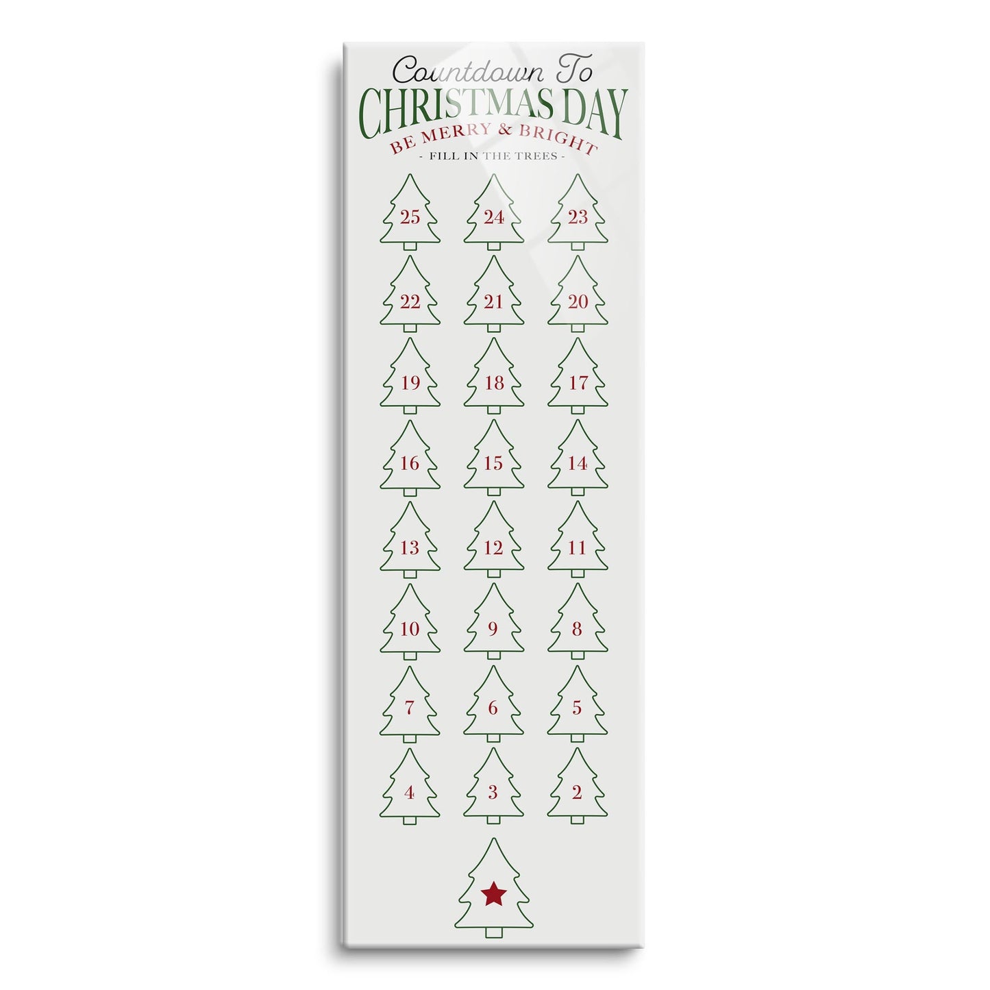 Countdown to Christmas Day Trees | 8x24