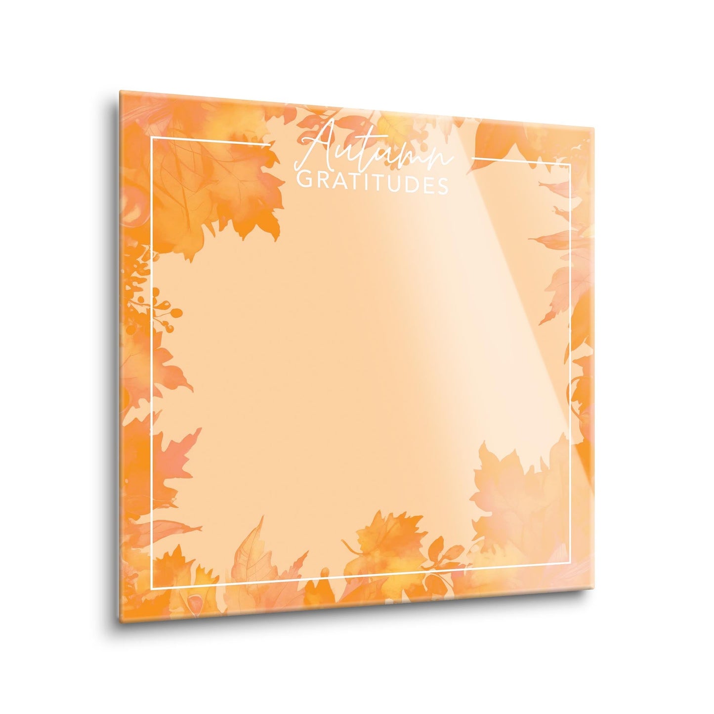 Autumn Gratitudes Orange Leaves | 12x12