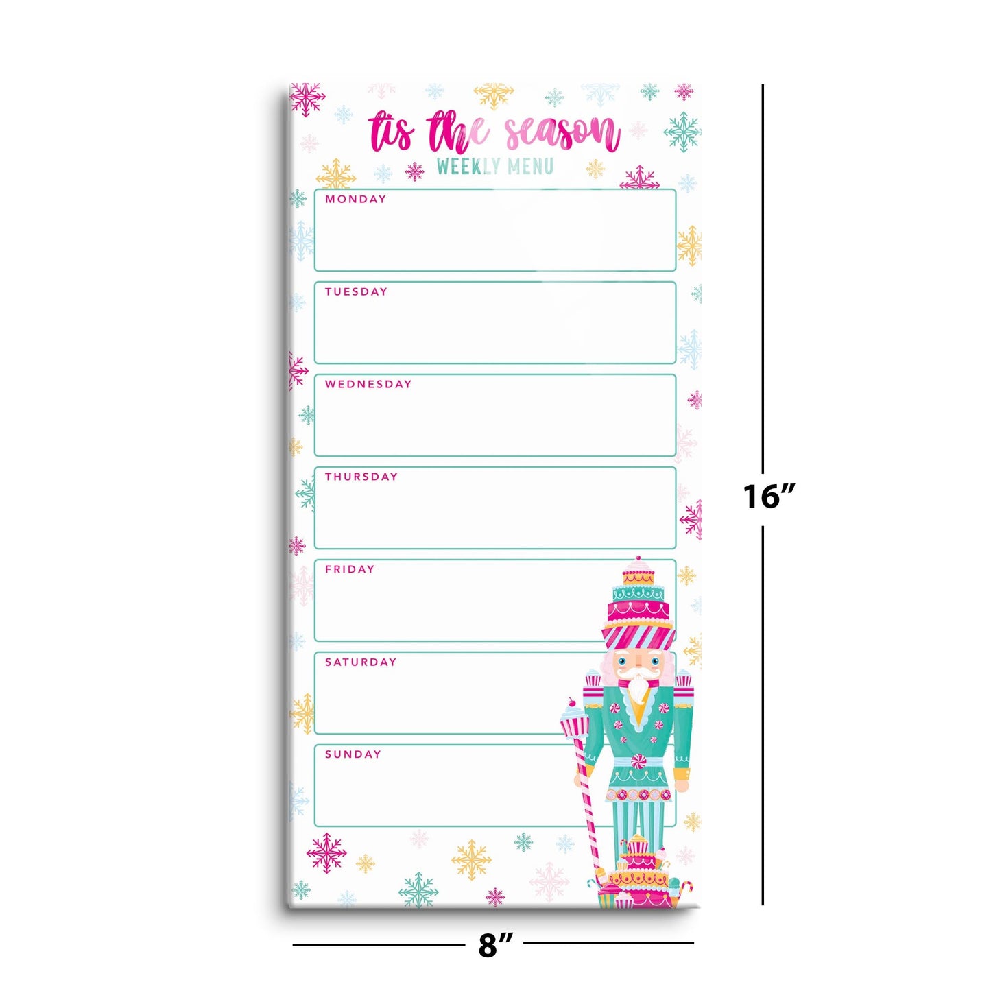 Pink Candyland Nutcracker Menu Board | 8x16
