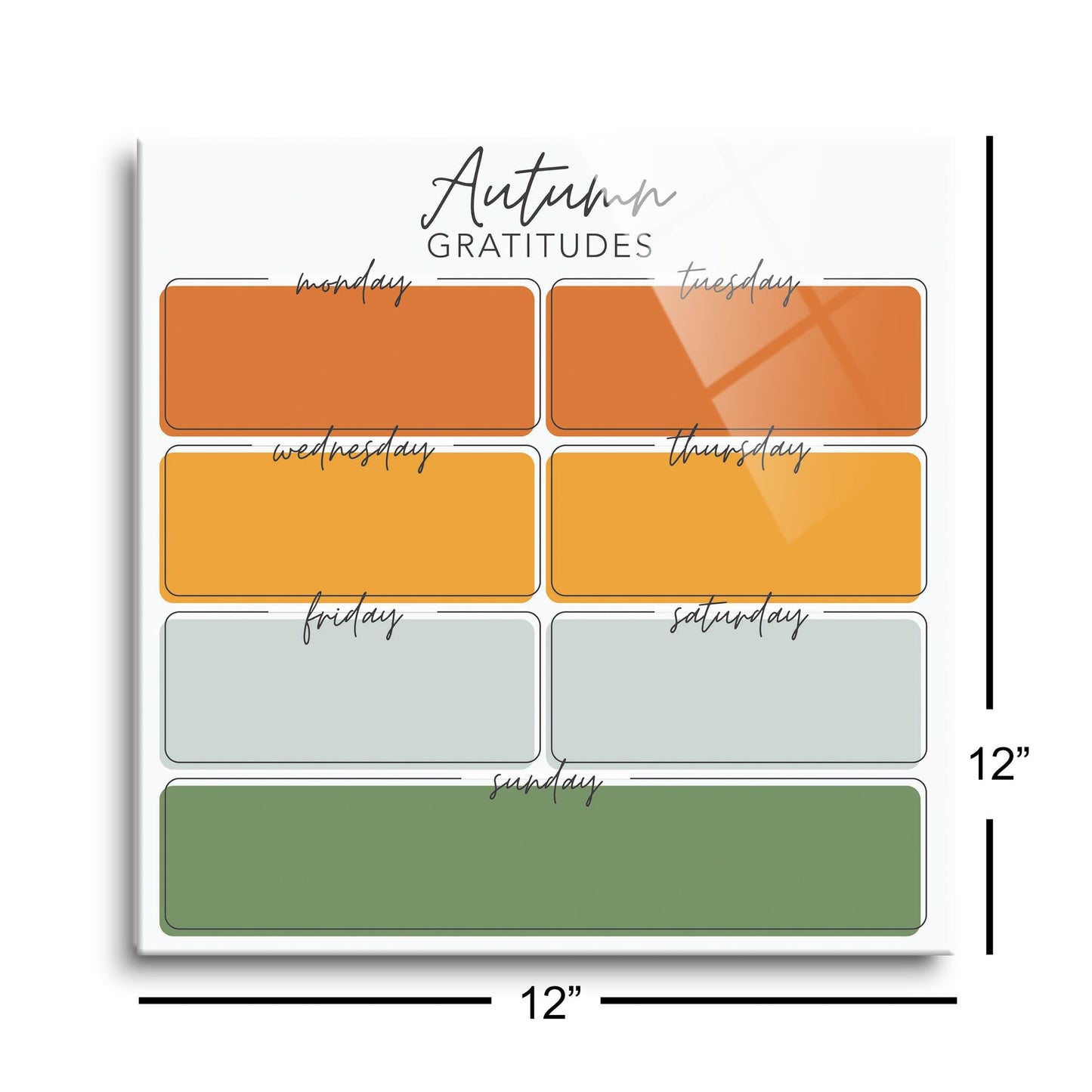 Autumn Gratitudes Simple Colorful Boxes | 12x12