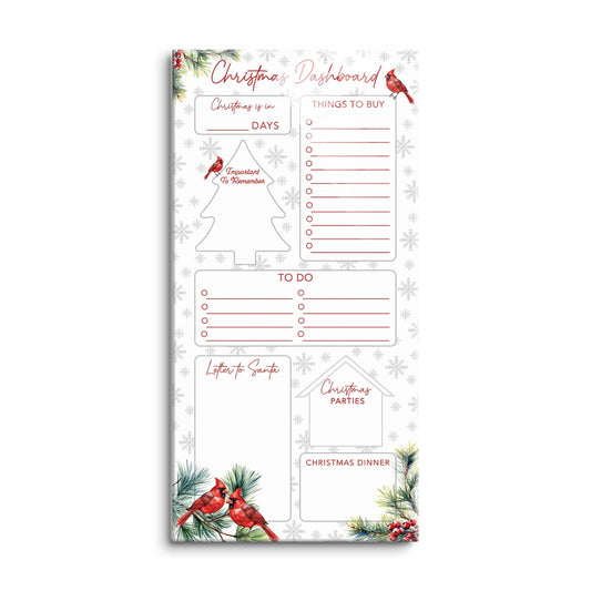 Classic Cardinals Christmas Dashboard | 8x16