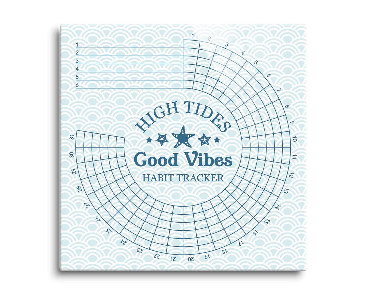 Coastal High Tides Good Vibes | 8x8