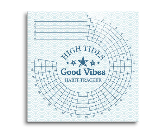 Coastal High Tides Good Vibes | 8x8