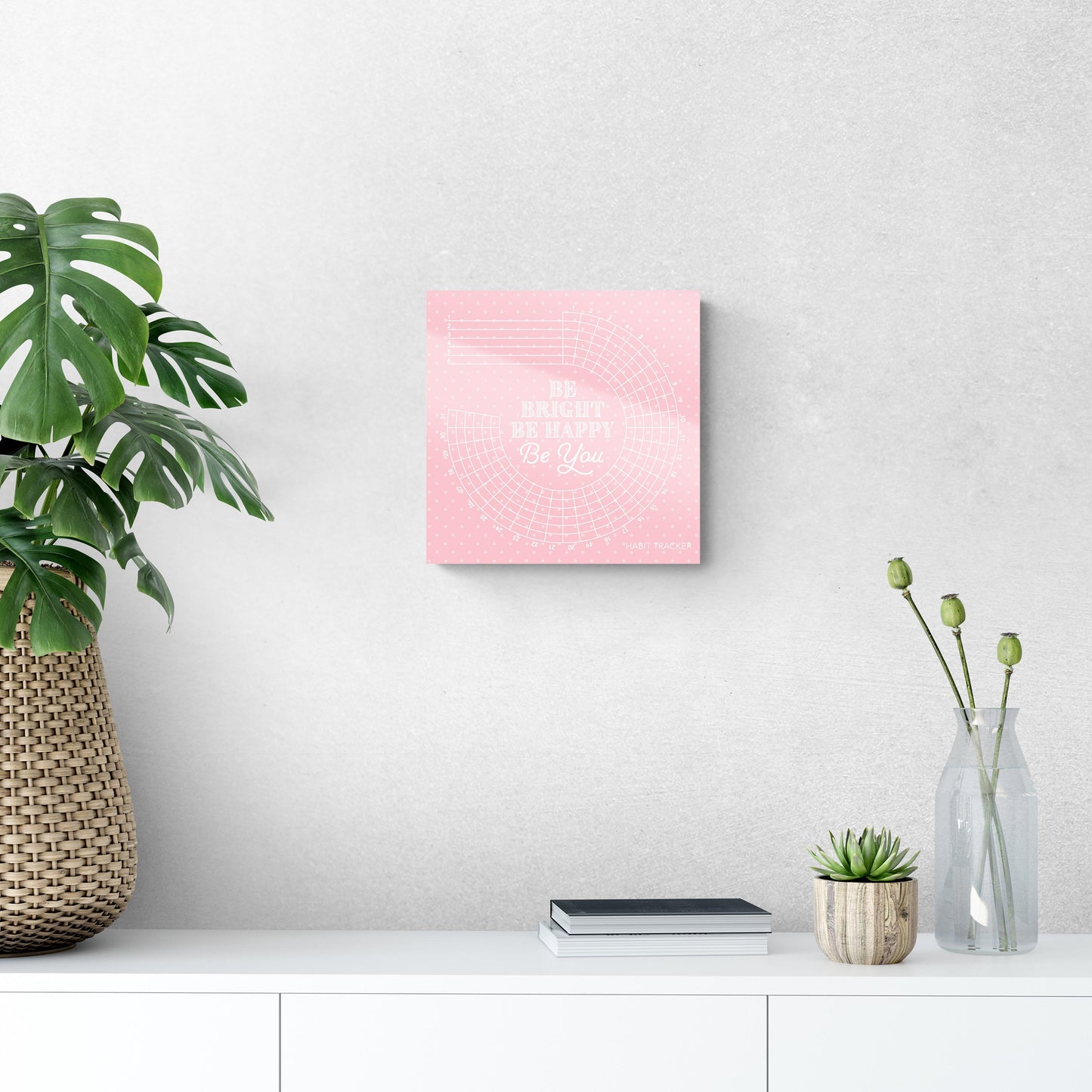 Spring Tracker Pink Polkadot Be Bright | 12x12