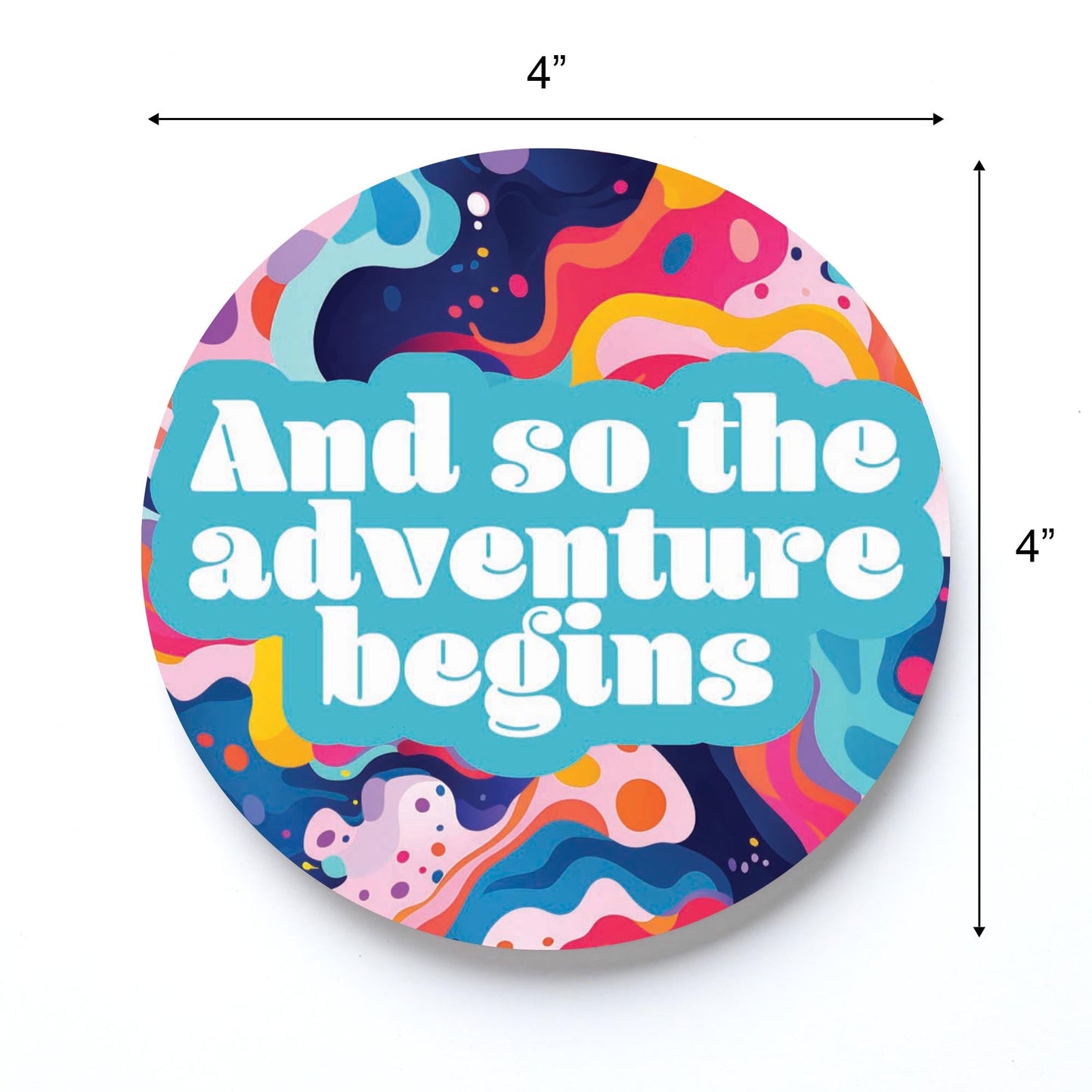 Graduation 2024 Adventure Begins Abstract Fluid | 4x4