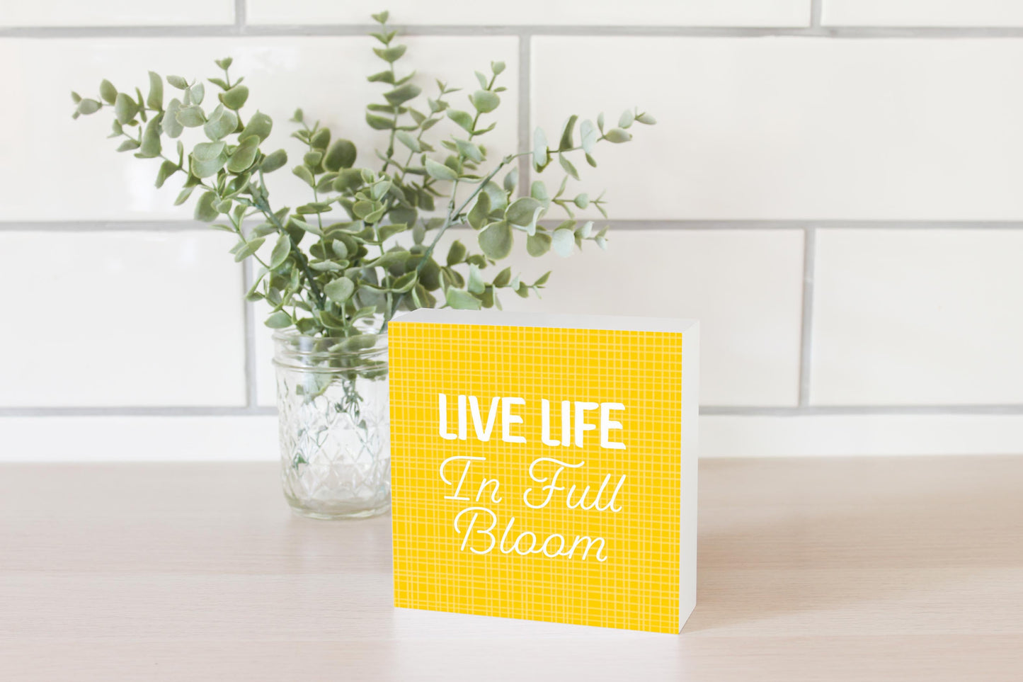 Spring Pastel Live Life In Full Bloom | 5x5